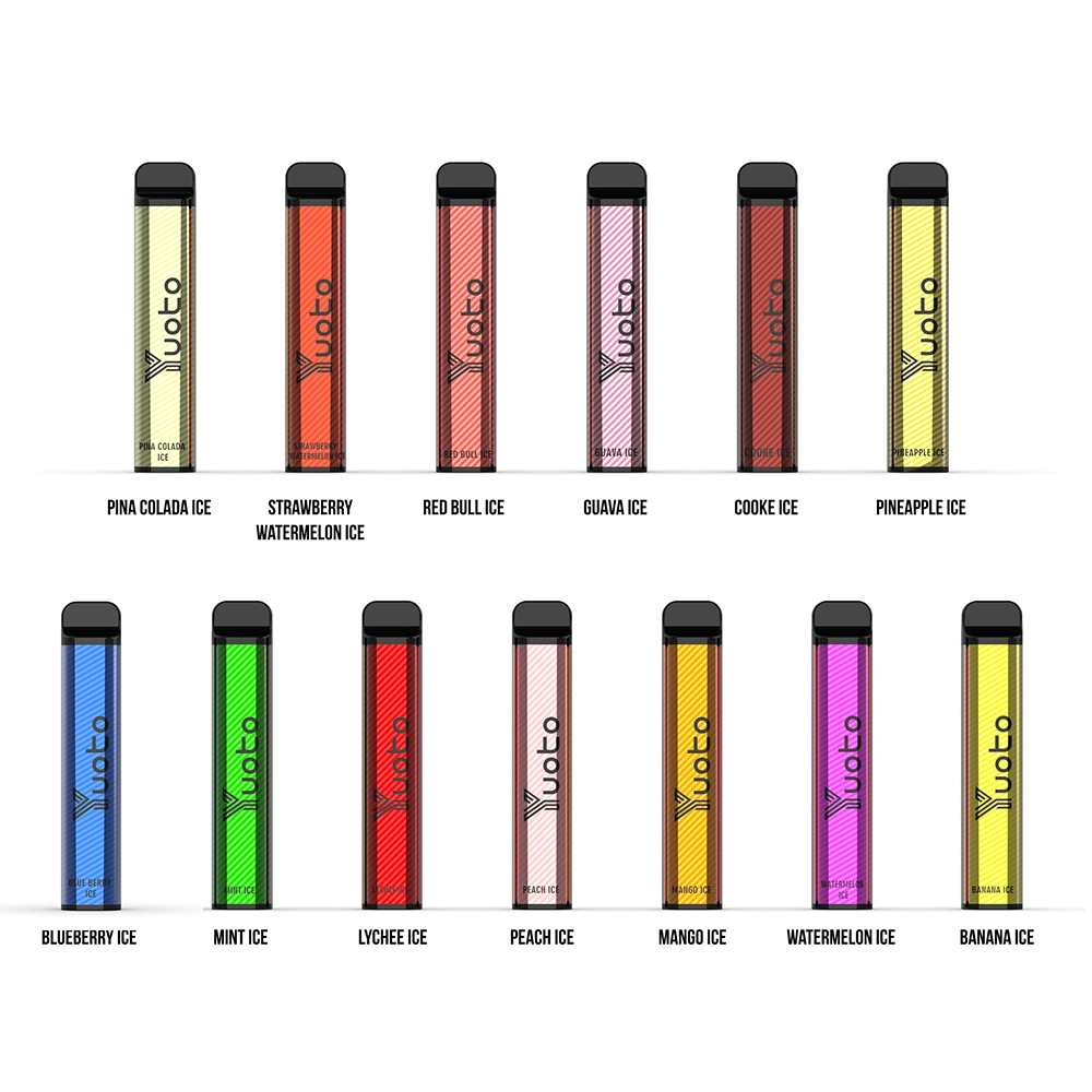 Hot Selling 5% 7ml 1200mAh 2500 Puffs E Cigarette Pen Hookah Pod Yuoto Puff XXL 2500puffs Disposable Vape