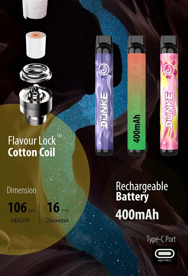 Nextvapor European Tpd Ecid EU-CE Registered Ufi 2ml 3ml E-Cigarette Doublemint 600puffs 800puffs 2% 0% 0.9% Nico-Tine One Time Use Atomize Disposable Vape